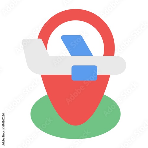 Domestic Flight icon vector image. Can be used for Airline.