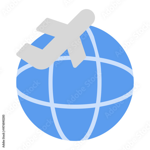 International Flight icon vector image. Can be used for Airline.