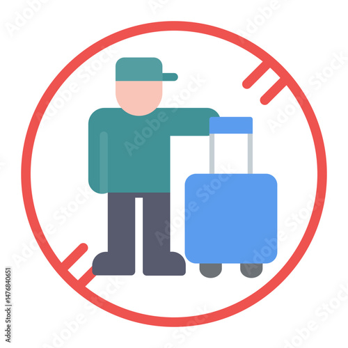 No Show icon vector image. Can be used for Airline.