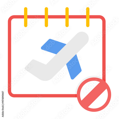 Overbooking icon vector image. Can be used for Airline.