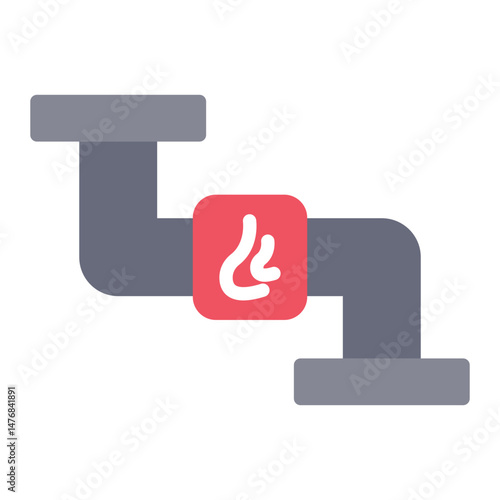 Natural Gas icon vector image. Can be used for Industry.