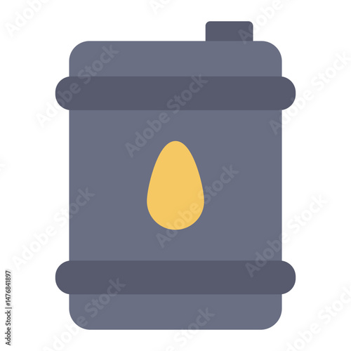 Oil Barrel icon vector image. Can be used for Industry.