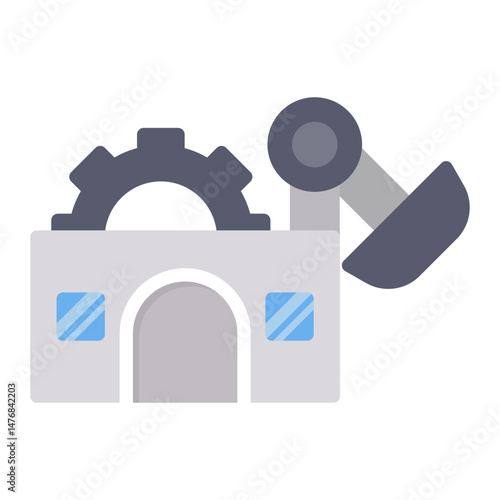 Traditional Manufacturing icon vector image. Can be used for Industry.