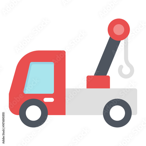 Tow Truck icon vector image. Can be used for Emergency Service.