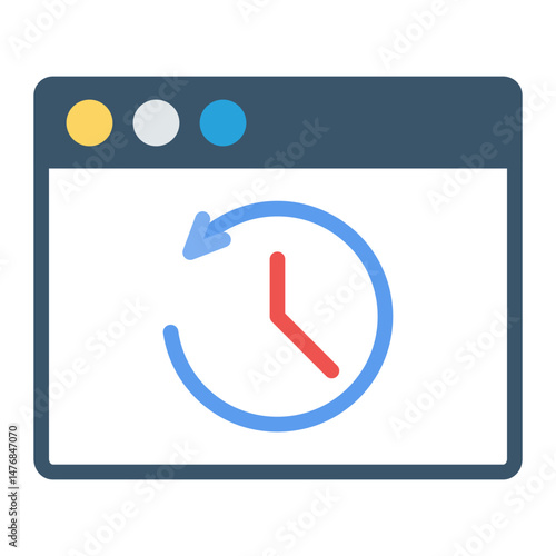 Browsing History icon vector image. Can be used for Privacy.