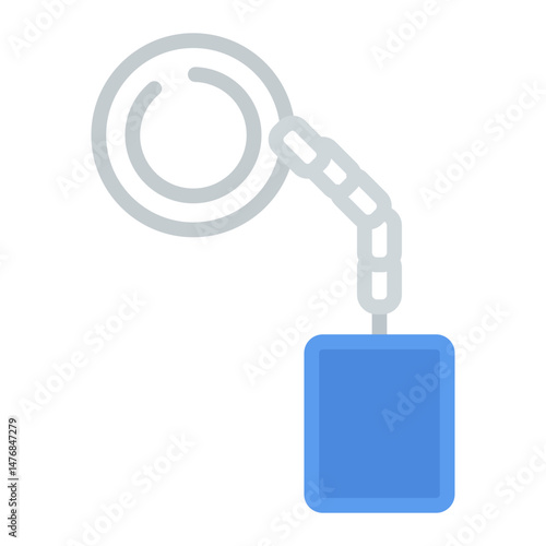 Key Chain icon vector image. Can be used for Privacy.