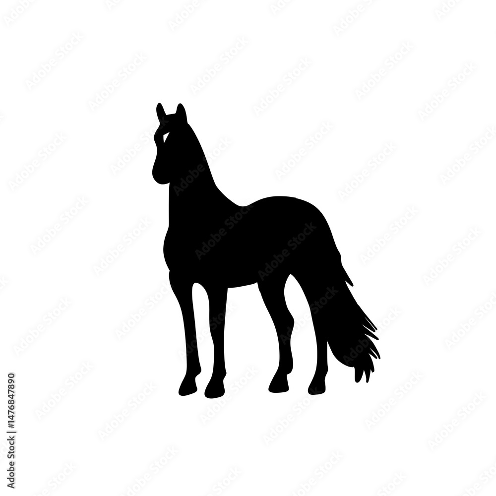 Obraz premium horse silhouette vector