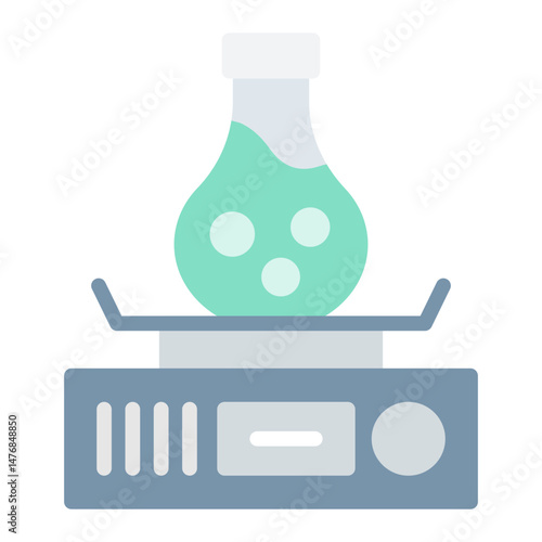 Magnetic Stirrer icon vector image. Can be used for Science.