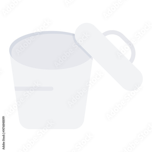 Crucible And Cover icon vector image. Can be used for Science.