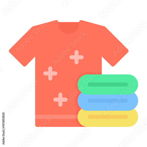 Clean Clothes icon vector image. Can be used for Laundry.