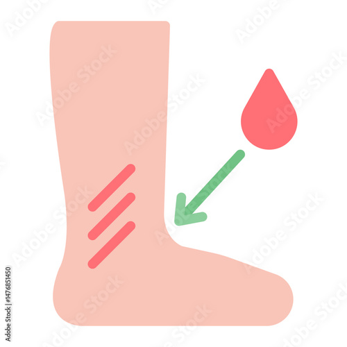 Bruises icon vector image. Can be used for Dermatology.