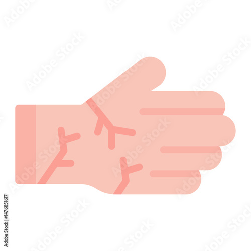 Dry Skin icon vector image. Can be used for Dermatology.