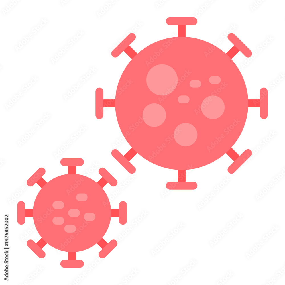Obraz premium Virus icon vector image. Can be used for Dermatology.