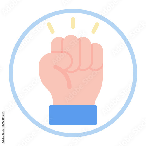 Activism icon vector image. Can be used for Human Rights.