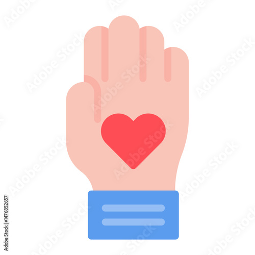 Charity icon vector image. Can be used for Human Rights.