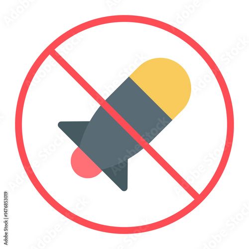 No War icon vector image. Can be used for Human Rights.