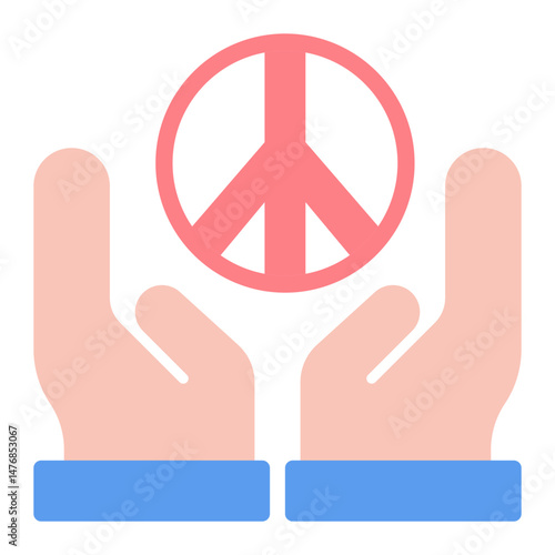 Peace icon vector image. Can be used for Human Rights.