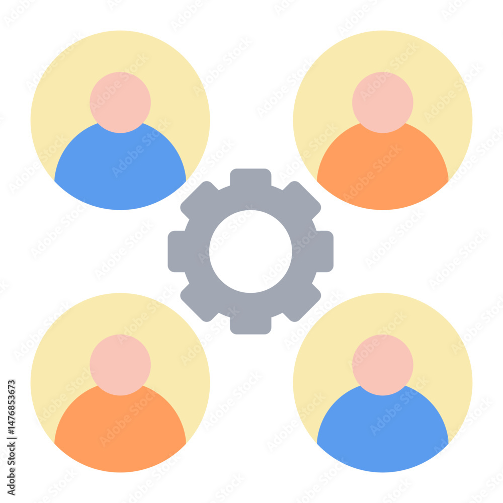 Management Team icon vector image. Can be used for Human Resource. Management Team icon vector image. Can be used for Human Resource.