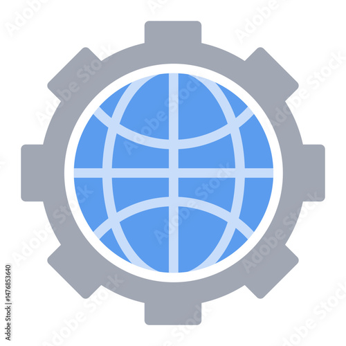 Global Search icon vector image. Can be used for Human Resource.