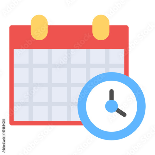 Deadline icon vector image. Can be used for Product Management.