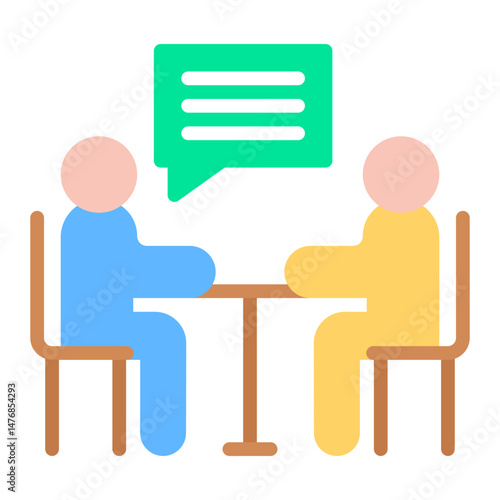 Interview icon vector image. Can be used for Product Management.