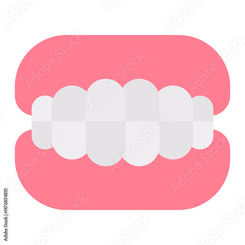 Dentures icon vector image. Can be used for Nursing Home.