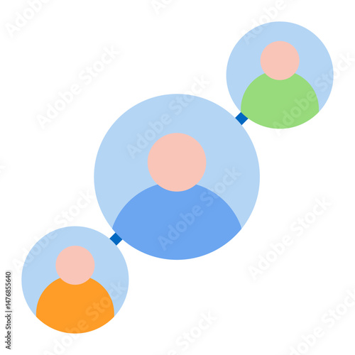 Employee Cooperation icon vector image. Can be used for Staff Management.