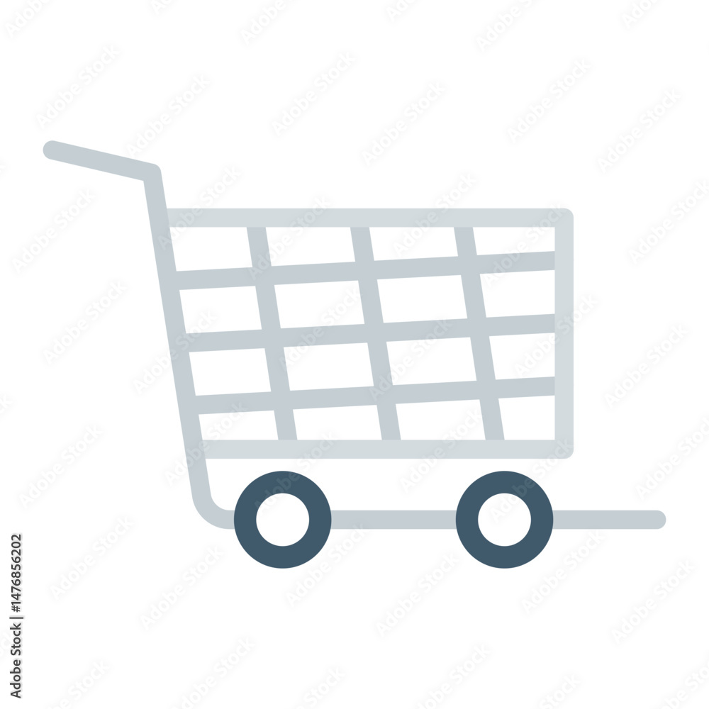Cart icon vector image. Can be used for Online Store.