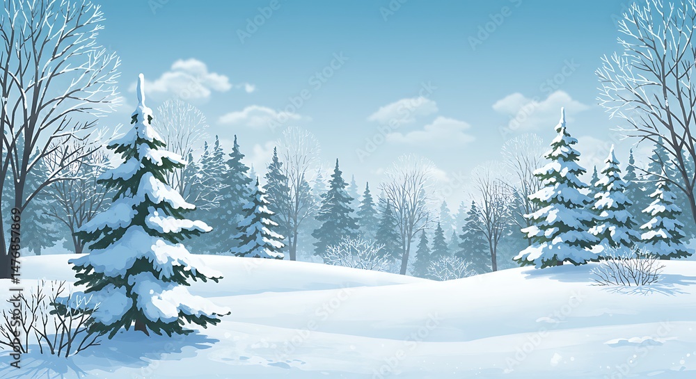 Obraz premium Winter's Silent Embrace
