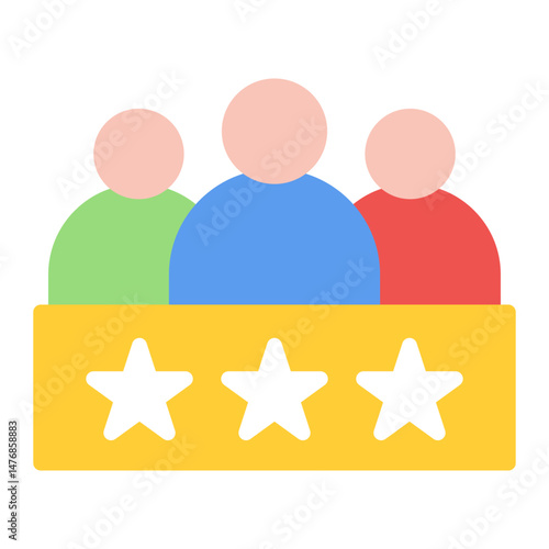 Team Excellence icon vector image. Can be used for Teamwork.