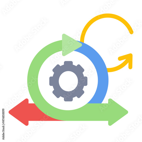 Agile Methodology icon vector image. Can be used for Project Assesment.