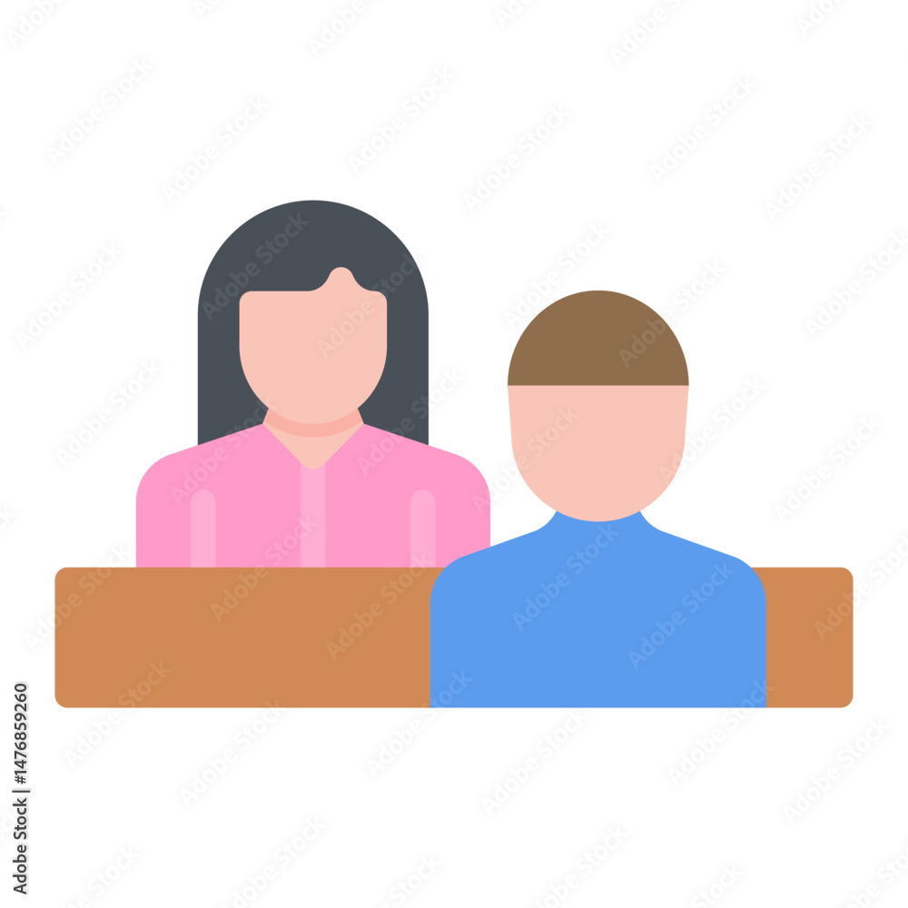 Fototapeta premium Client Meeting icon vector image. Can be used for Project Assesment.