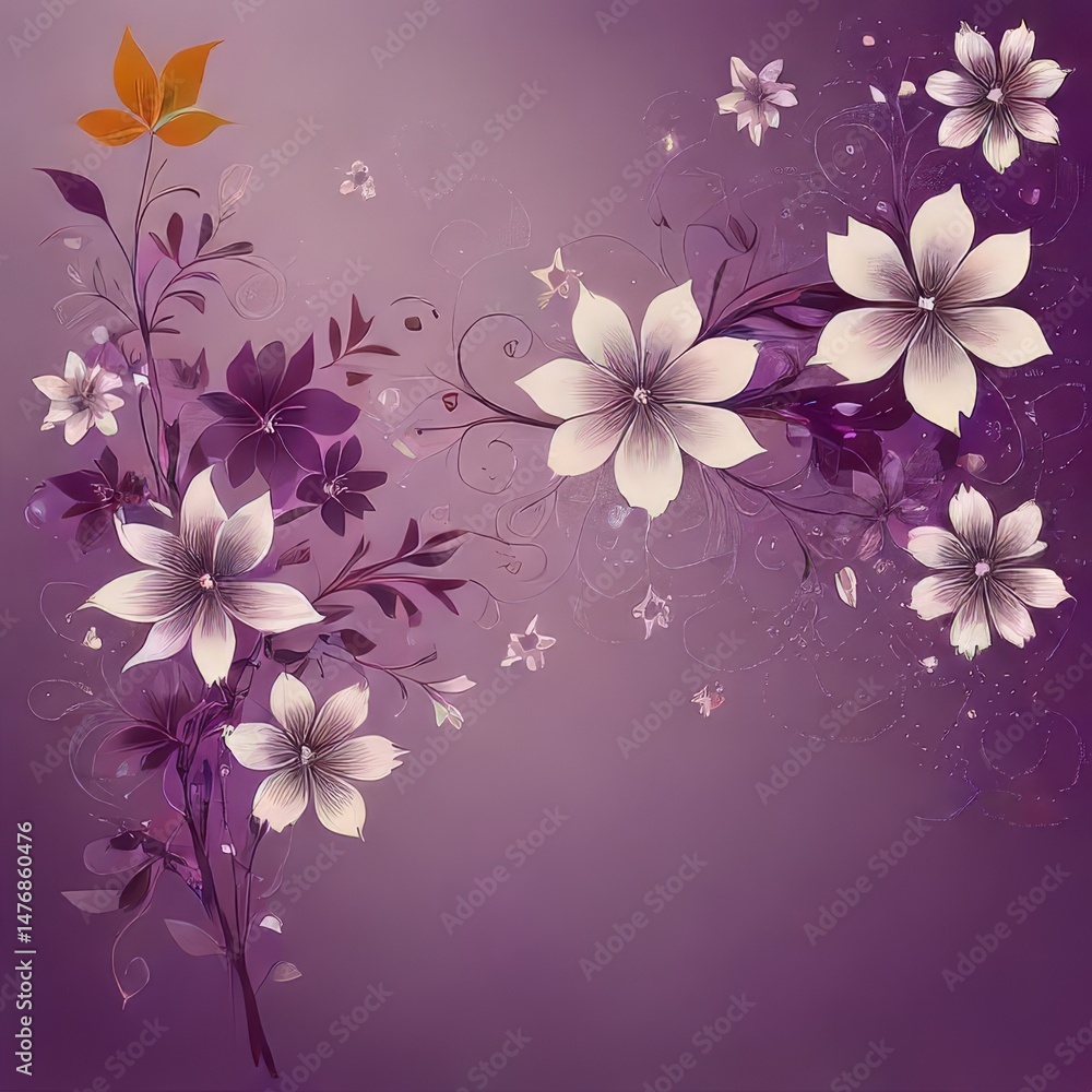 Fototapeta premium abstract floral background