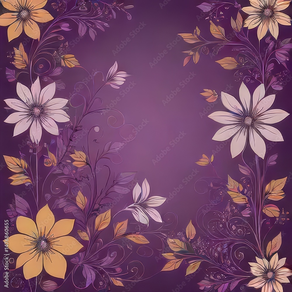 Fototapeta premium seamless floral pattern