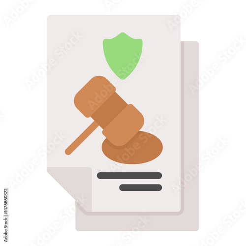 Legal Compliance icon vector image. Can be used for Survey.