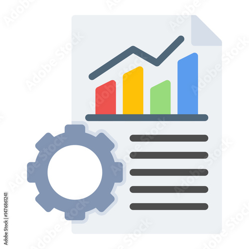 Business Performance icon vector image. Can be used for Business Performance.