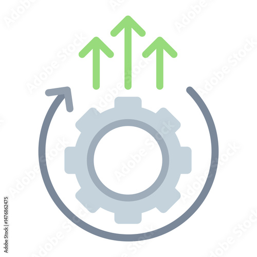Output Rate icon vector image. Can be used for Mass Production.