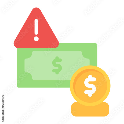 Loan Default icon vector image. Can be used for Loan.
