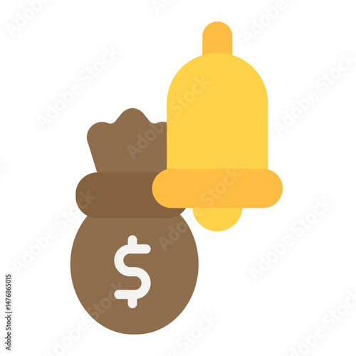 Payment Reminder icon vector image. Can be used for Loan.