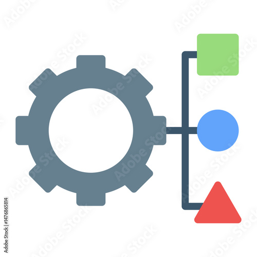 Resource Allocation icon vector image. Can be used for Operations Management.