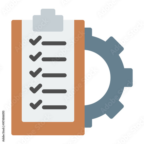 Task Scheduling icon vector image. Can be used for Operations Management.