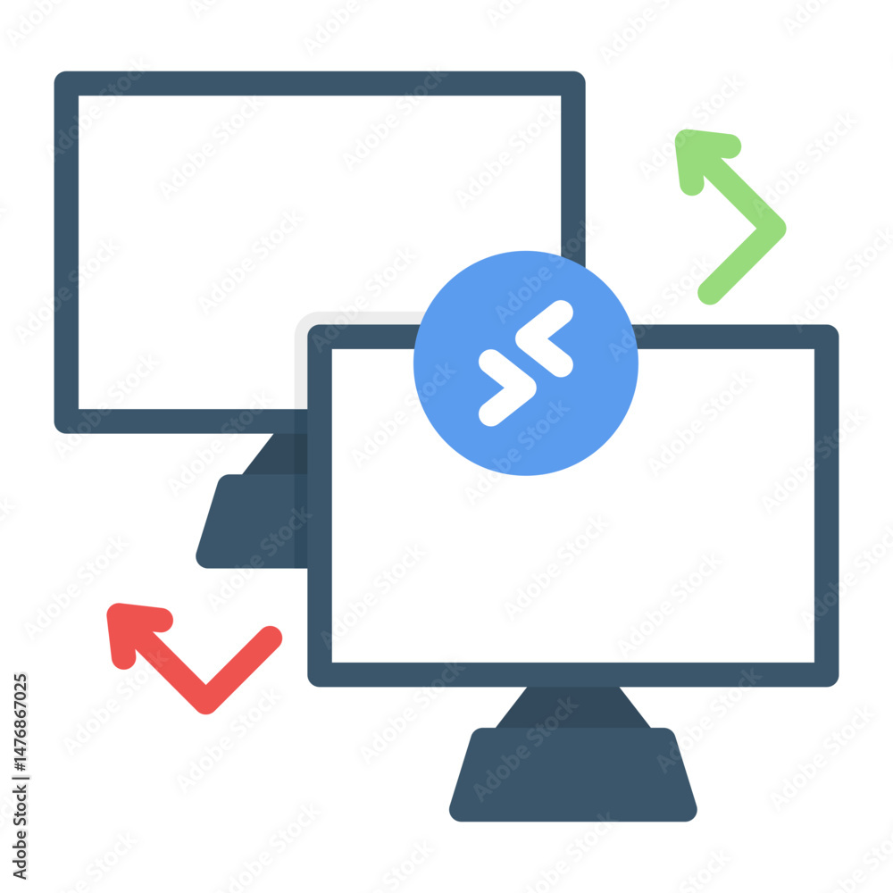Remote Access icon vector image. Can be used for Remote Working. Remote Access icon vector image. Can be used for Remote Working.