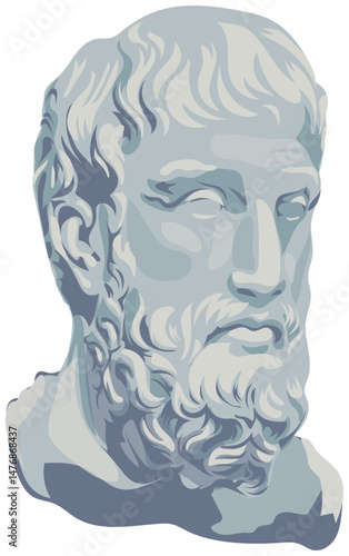 Epicurus Philosopher Illustration