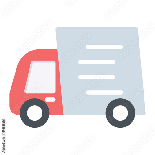 Delivery Truck icon vector image. Can be used for Order Fulfilment.