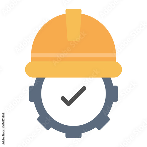 Safety Gear icon vector image. Can be used for Manufacturing and Distribution.