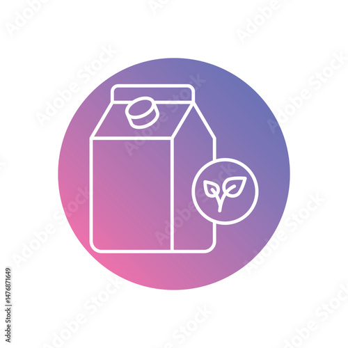 Plant Milk vector icons stock illustration