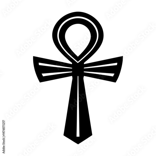 Ankh Silhouette vector illustration