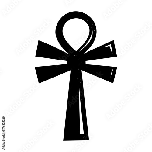 Ankh Silhouette vector illustration
