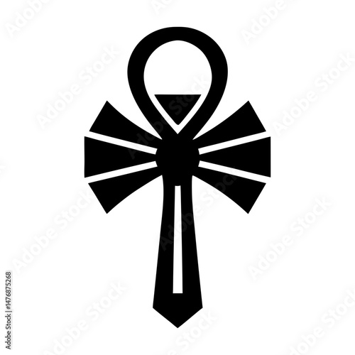 Ankh Silhouette vector illustration