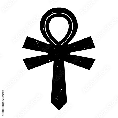 Ankh Silhouette vector illustration